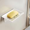 Space Aluminum Soap Box Wall Mounted Soap Container Tray Soap Dish  Bathroom Kitchen Sink Organizer