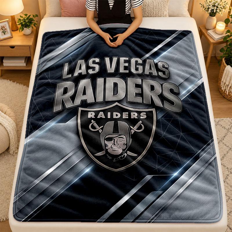 Фланелевое одеяло Las Vegas Raiders Теплое Мягкое Плед для Дивана Кровати Гостиной