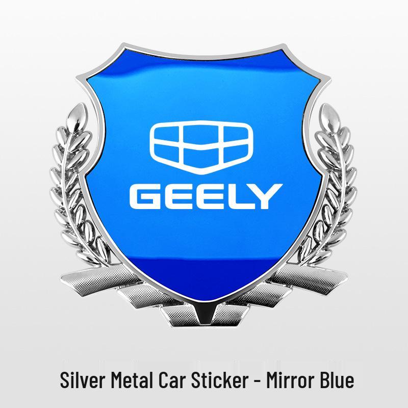 Металлический боковой шильдик-колосок Geely для моделей Xingyuan, Xingyue L, Xingrui, Emgrand, Boyue Pro
