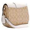 Coach C2806 Сумка-седло Georgie Signature Canvas Светло-хаки Меловой IMDQC