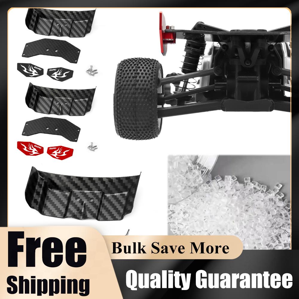 RC Car Tail Wing Rear Body Wing Spoiler Plastic Carbon Fiber Rear Wing for Losi 1/24 Micro-B 2WD Buggy Upgrade Parts Accessory