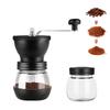Portable Coffee Grinder, Manual Hand Coffee Mill, Coffee Bean Grinder, Lightweight and Portable, Features a Glass Container, Ceramic Grinding Core,