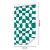 Wallpaper Casual checkerboard turquoise, white, celadon and mint 50x1000