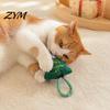 Interactive Cat Toys Christmas Catnip Toy for Indoor Cats, Stuffed Chew with Mesh Teething Relief Kittens Tube, Flexible Tube Bell Holiday Gift