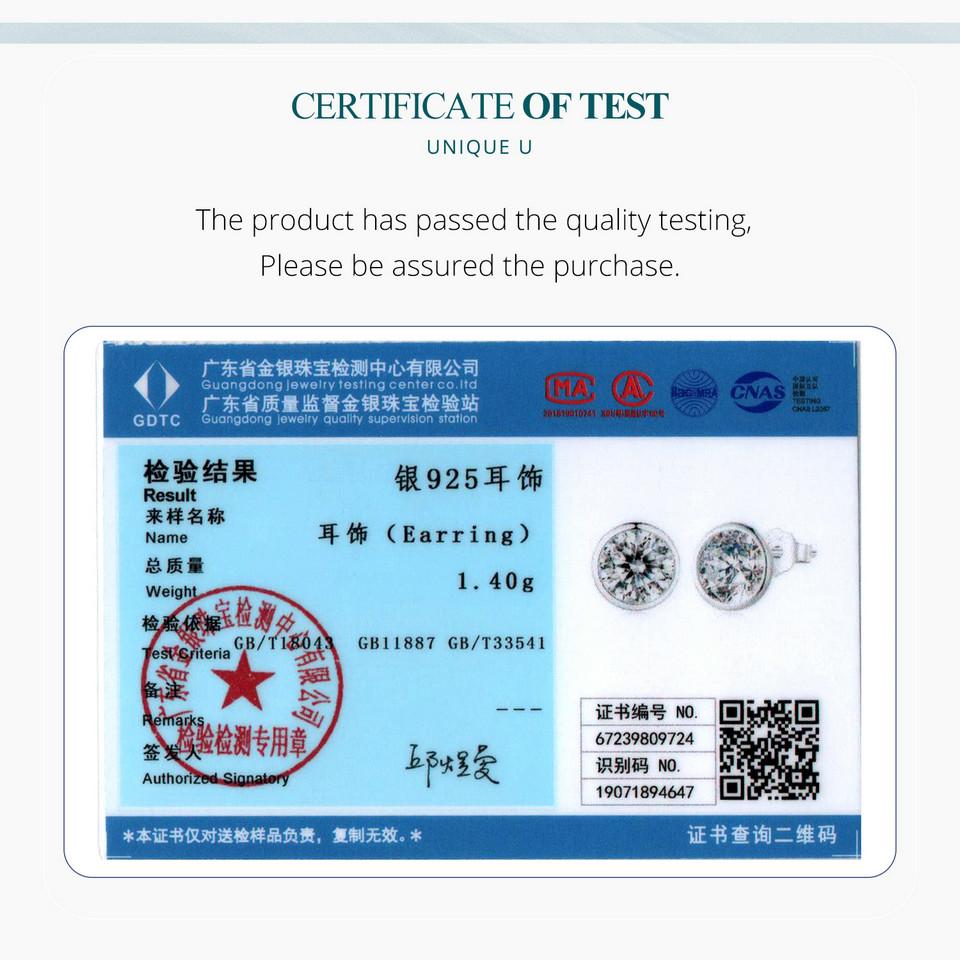 BAMOER Сверкающее серебро 925 пробы, сверкающие серьги-гвоздики, серьги-гвоздики с ободом, серьги с цирконом для женщин, ювелирные изделия на помолвку, подарок