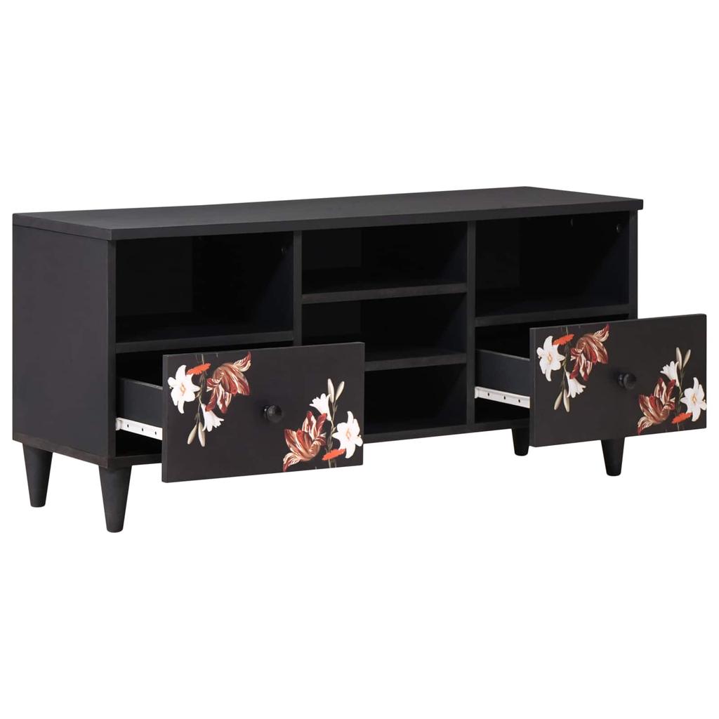 Storage Cabinet Multicolored 100 x 33.5 x 46 cm Solid Mango Wood