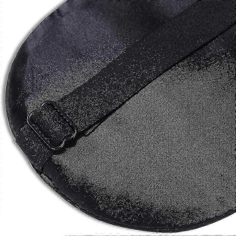 Organic Mulberry Silk Sleep Mask Feather Light and Cloud Soft Eye Cover for Sleeping, Gender-Neutral (Black)