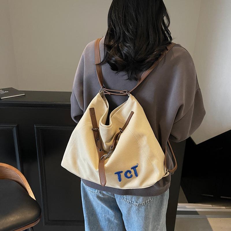 Повседневная холщовая сумка-тоут женская новая многофункциональная наплечная сумка для поездок на работу универсальный рюкзак большой вместимости