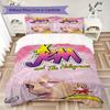Jem Pattern Bedding,Quilt Set Quilt Cover Pillowcase Home Birthday Gift(1 * duvet cover + 2 * pillowcase, without core)_lx