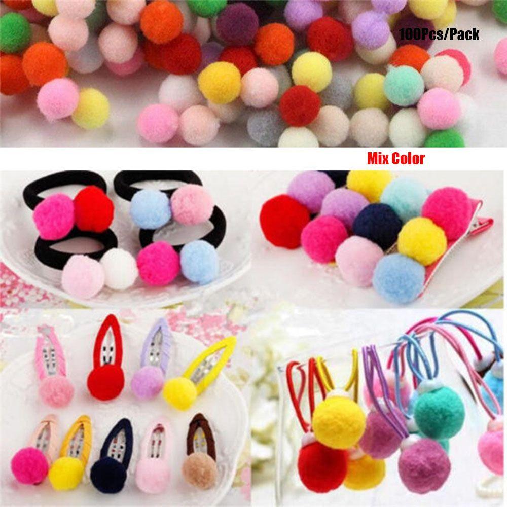 Learning Educational Plush Craft Pompoms DIY Sewing Craft Fluffy Poms Decorations Soft Fluffy Balls