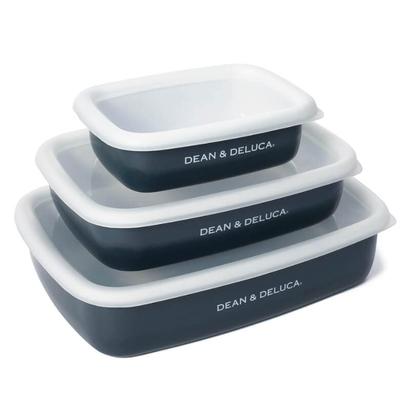 DEAN & DELUCA Набор из 3 эмалированных контейнеров