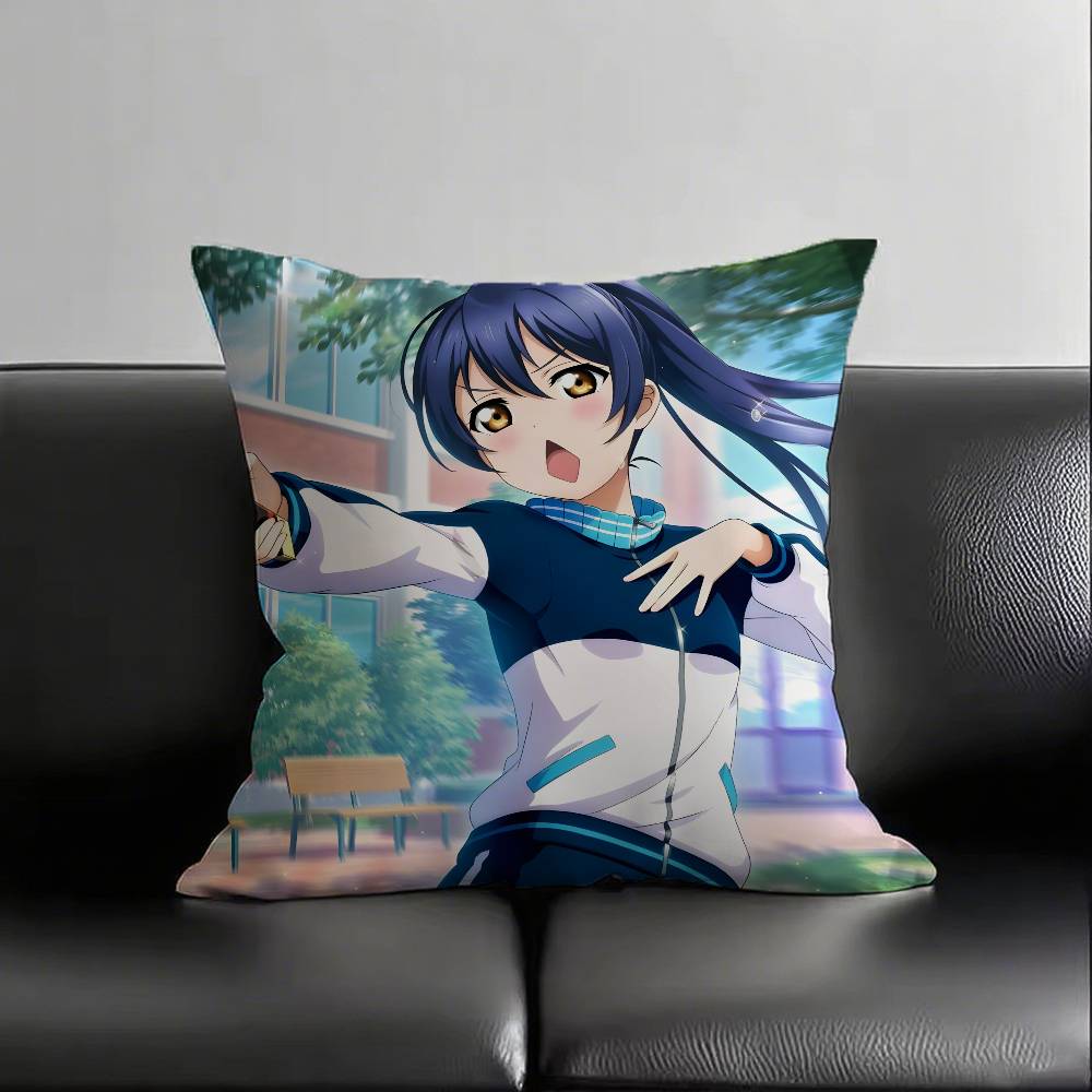 1pc Anime Love Live! Pillow Case Fashion Square Pillowcase Bedroom Sofa Room Ins Decoration Leisure