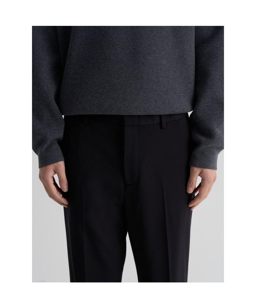 8SECONDS [Everyday Slacks] Straight Fit Spring Slacks Black
