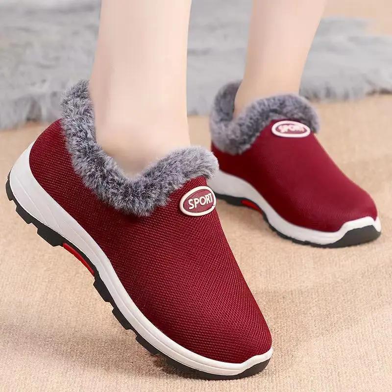 Women's Boots Winter Snow Boots Plush Comfortable Cotton Shoes Black Couples Casual Boot Platform Women Ankle Boots Botas Mujer