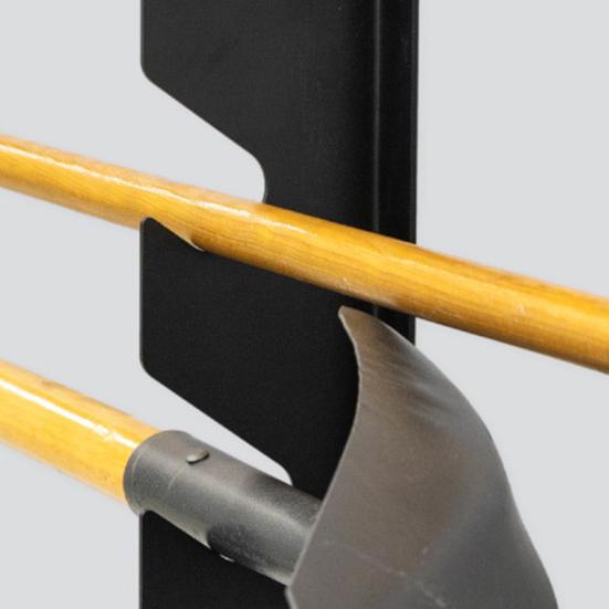 1 Pair Garden Tool Organizer Storage Rack 100lbs Load-capacity Wall Mount Garden Tool Metal Hanging Rack Storage Shelf