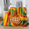 3D Grizzy and The Lemmings Cartoon Blanket,Soft Throw Blanket for Home Bedroom Bed Sofa Picnic Travel Office Cover Blanket Kids