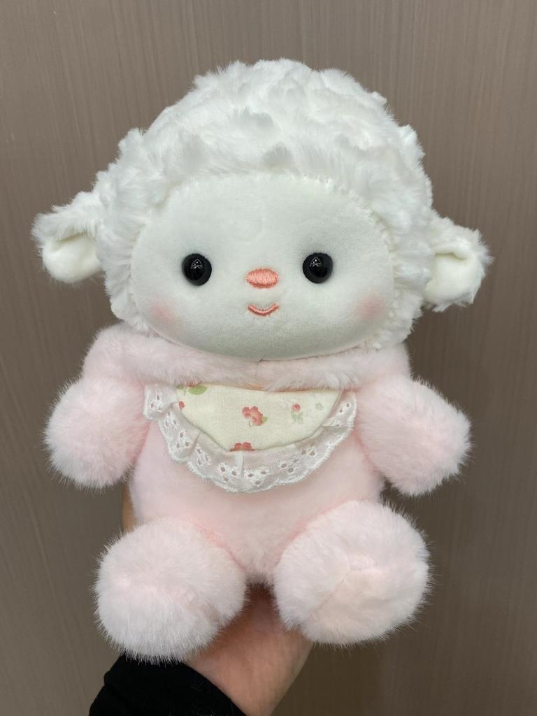 Cute Lamb Plush Doll With Sleep Hat For Kids And Baby Bedtime Comfort