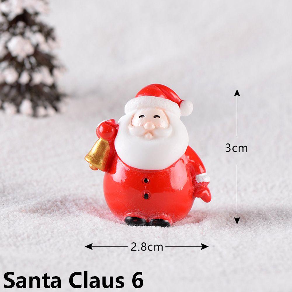 Home Decor Fairy Garden Snowman Figurine Mini Santa Claus Christmas Decorations Xmas Ornament