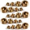 20 шт. латунных заглушек для труб 1/8", 1/4", 3/8", 1/2" NPT с внутренней шестигранной резьбой, набор фитингов