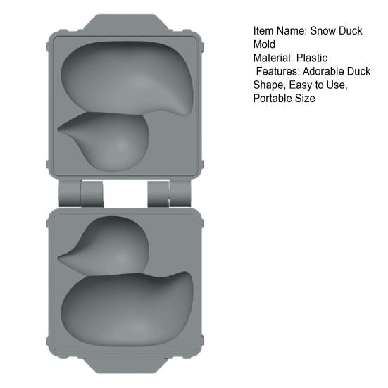 1/2/5Pcs Snow Duck Mold Snowball Maker Portable One-Hand Press Fast Snow Ball Making Tool Outdoor Winter Snow Fights Game Snow Ball Clip