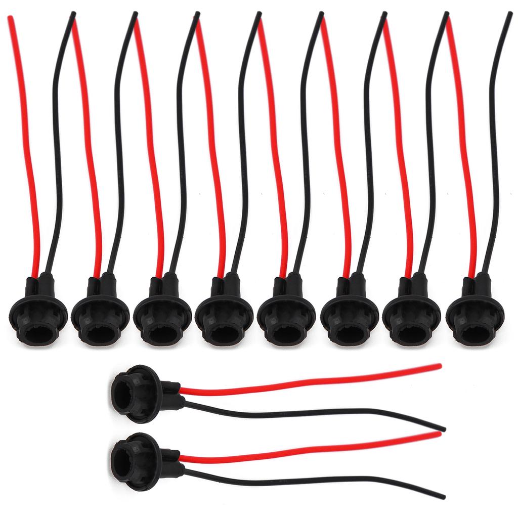 10pcs T10 Auto Car Socket Connector Extension LED Wedge Light Base W5W 168 194