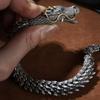 Yuexianglong Men's Retro Dragon Bone Bracelet - Cold Style High-End Trendy Bangle