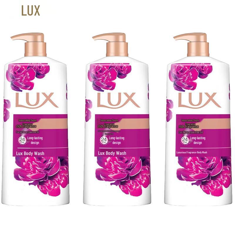 LUX Indulgent Fragrance Body Wash, Enchanting Peony, 3 x 700g Special Pack