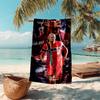 proof beach towel with Haaland pattern - soft,absorbent,quick-drying,machine washable - perfect for swimming,camping,bathing