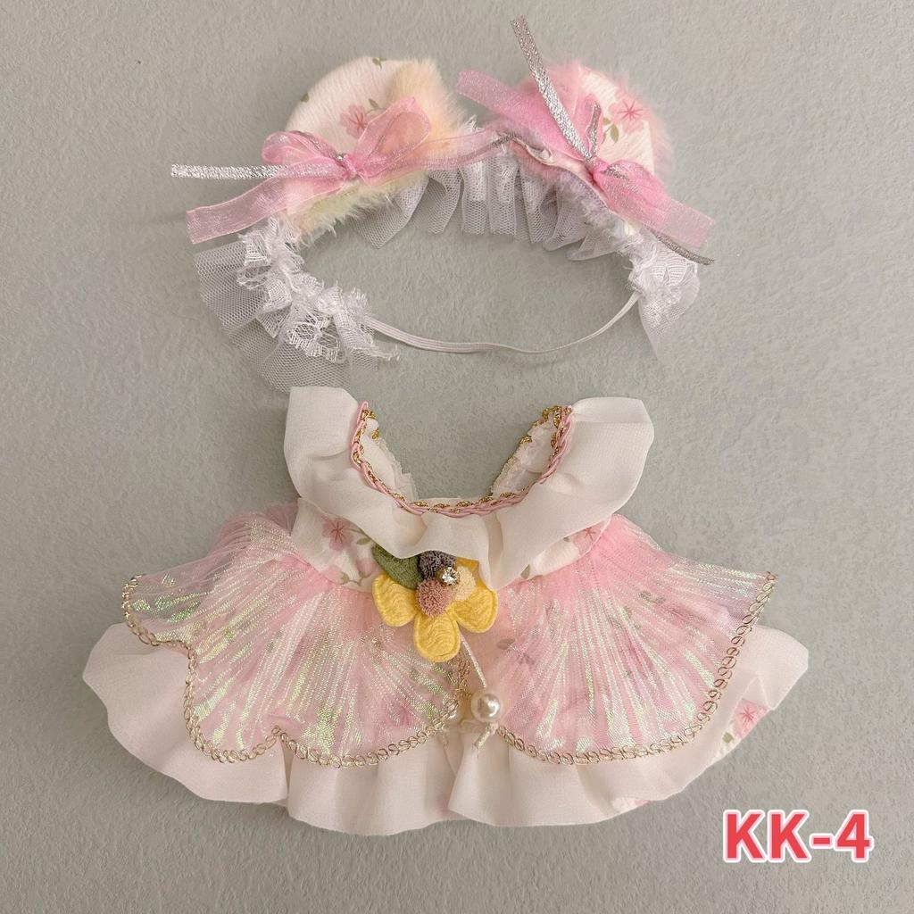 Одежда для хлопковой куклы 20 см, Милое и Сладкое Лолита-платье, Одежда для переодевания куклы 20 см