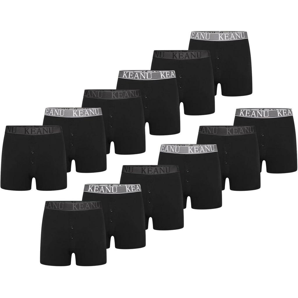 Keanu Men's Plain Boxer Shorts (Pack of 12)