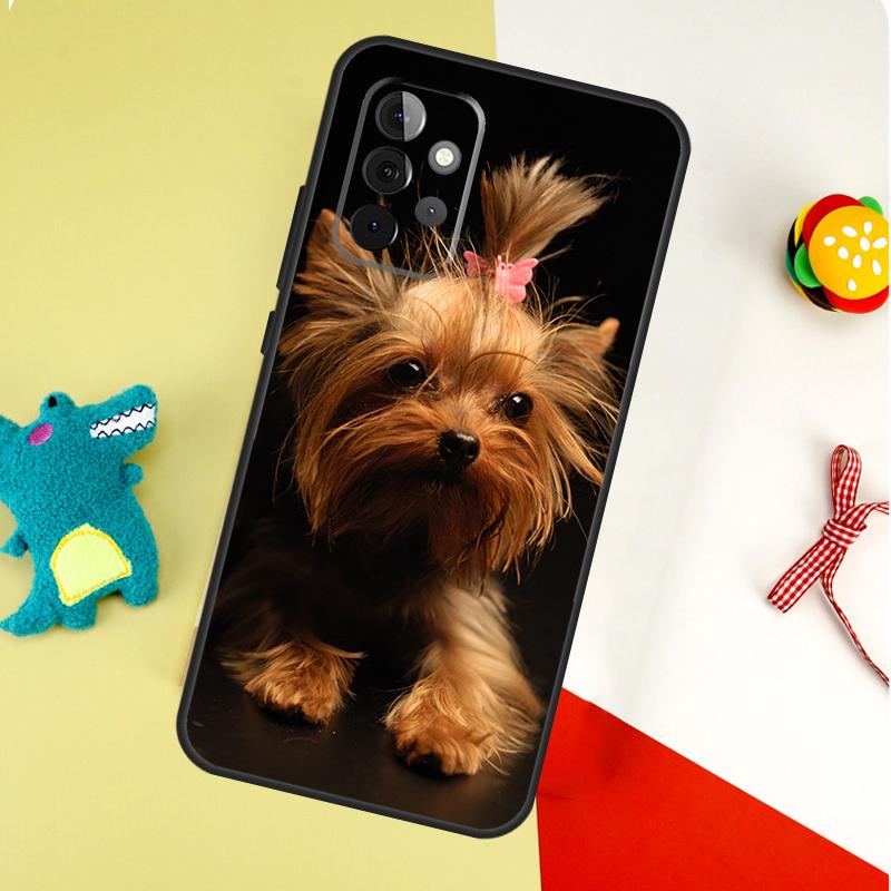 Чехол для телефона Samsung Galaxy A54 A34 A14 A55 A35 A15 A53 A33 A13 A05 A06 A16 A22 A32 A52 с изображением собаки породы Йоркширский терьер
