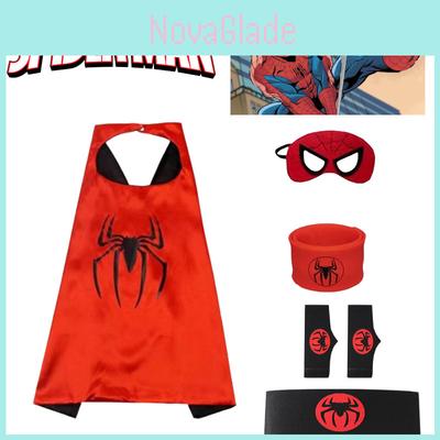 Человек-паук Героический плащ и маска Хэллоуин Мультфильм Аниме Перчатка-пусковое устройство Набор часов