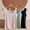 Ultra Thin Ice Silk Seamless Vest for Women's Outerwear Base Comfortable Slim Fit Sleeveless Top with Beautiful Back Straps