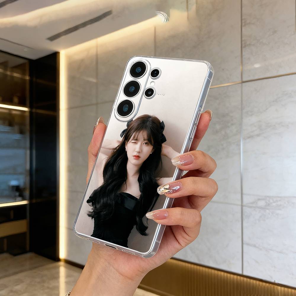 Китайская актриса-Чжао Лусы Чехол для телефона для Samsung S25, S24, S21, S22, S23, S30, Ultra, S20, Plus, Fe, Lite Прозрачный чехол
