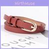 Womens Buckle Halfround Belt Versatile Minimalist Decorative Style Korean