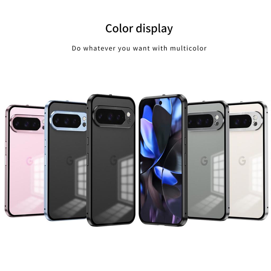 Чехол-накладка Google Pixel 10 Pro XL с магнитным матовым металлическим каркасом