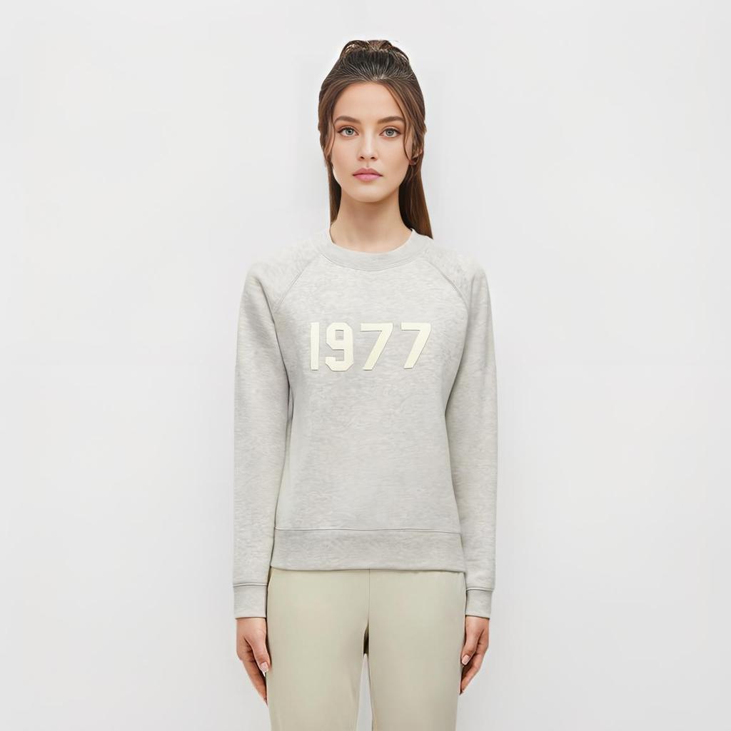 Fear of God Essentials Свитшот с круглым вырезом S22 с начесом и флисовой подкладкой Унисекс Топы Светло-овсяный FOG-SS22-036