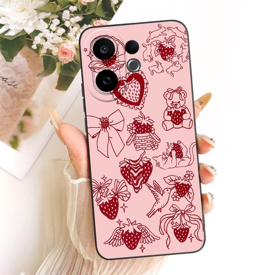 Чехол для Vivo V60 Lite 5G Милый Панда Кролик Мягкий Конфетный Силиконовый Ударопрочный Чехол для Vivo V60 5G Coque V2511 V 60 V60Lite Корпус