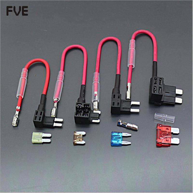 Micro2 Micro Mini Standard Medium Blade Fuse Apapter Automotive Fuses Tap Holder 2A 3A 5A 7.5A 10A Fuse Holders1