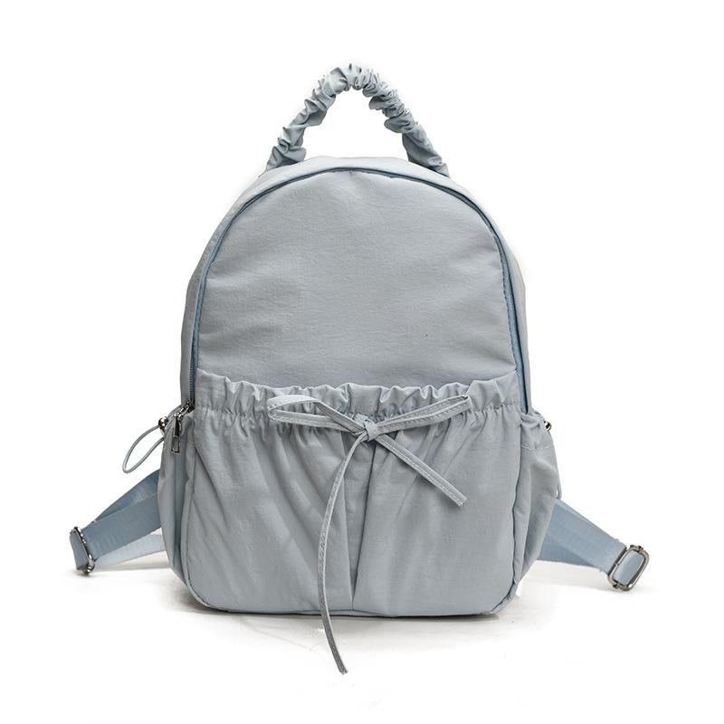 Модная сумка через плечо с бантом, складной рюкзак из нейлоновой ткани, повседневный и универсальный