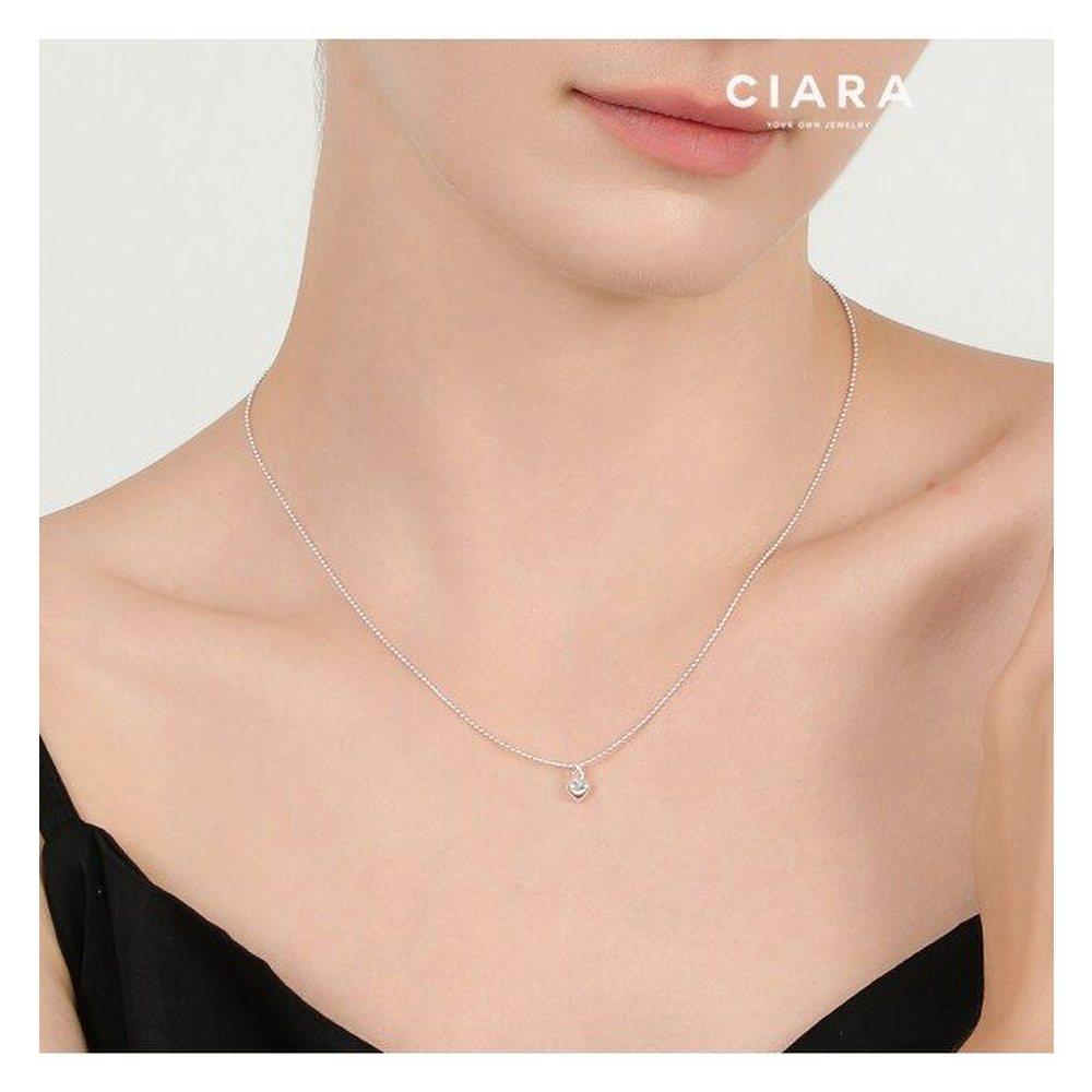 Ciara 92.5 Silver Valva Archino Duba Cuore Necklace