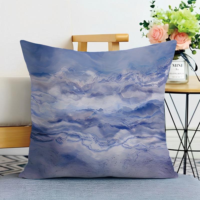 Наволочка с рисунком мраморной текстуры для спальни, гостиной, квадратная подушка, наволочка