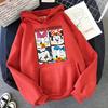 New Comfortable Versatile Couple Printed Hoodie Pocket Kawaii Loose Fashion Top Men's Sweatshirt Cartoon Winter and Autumn Casua