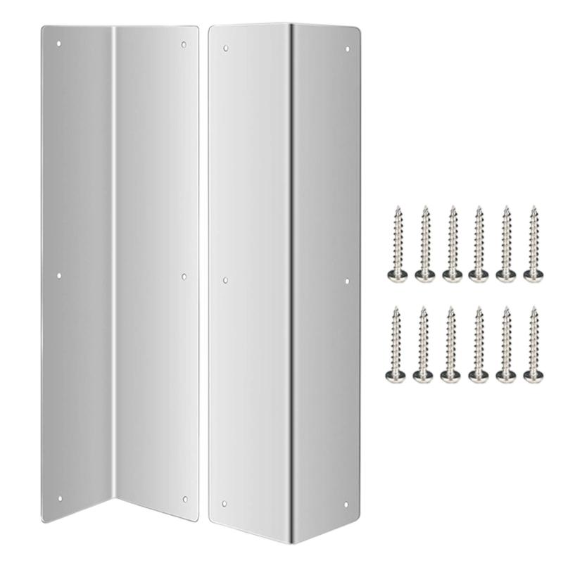 2Pcs Siding Corner Guards Protector with 89° Angles Rustproof Metal Corner Guard for Outdoor Wall Vinyls Siding Guards