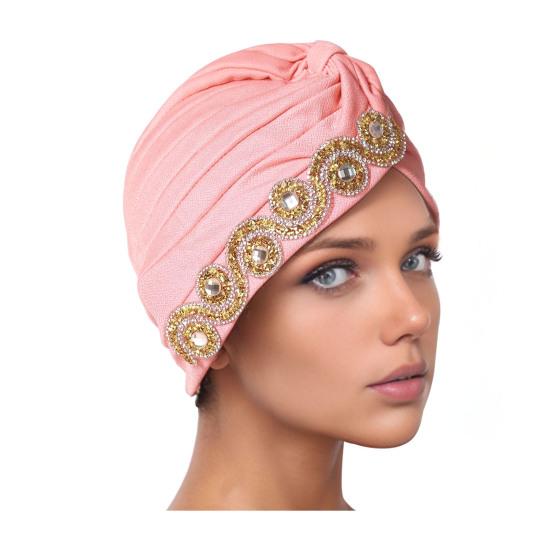 Женский платок на голову Эластичный обхват головы Дизайн с перекручиванием Шапка-тюрбан