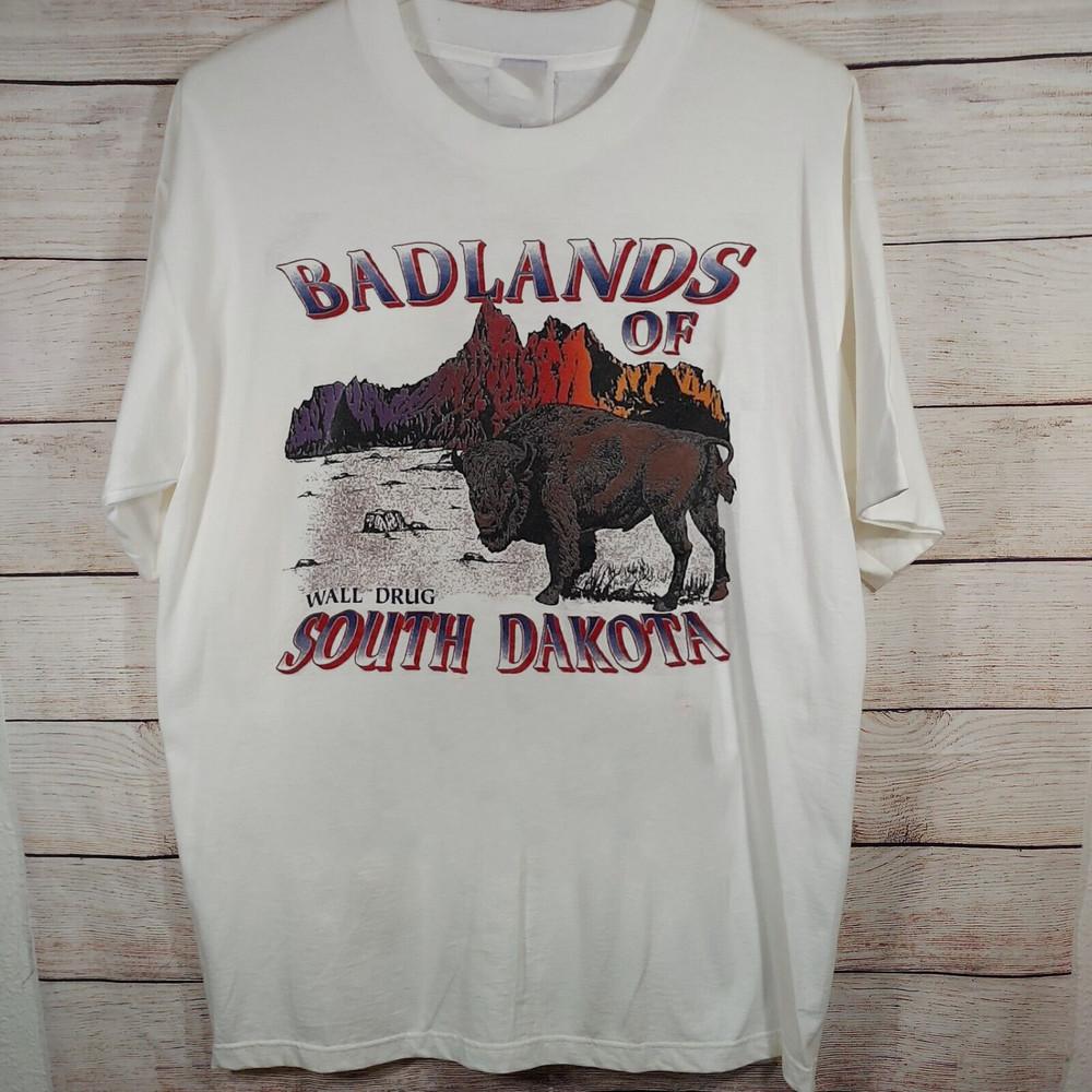 BADLANDS Of Wall Drug Южная Дакота Футболка с коротким рукавом Полный размер S-5XL BL194 Унисекс