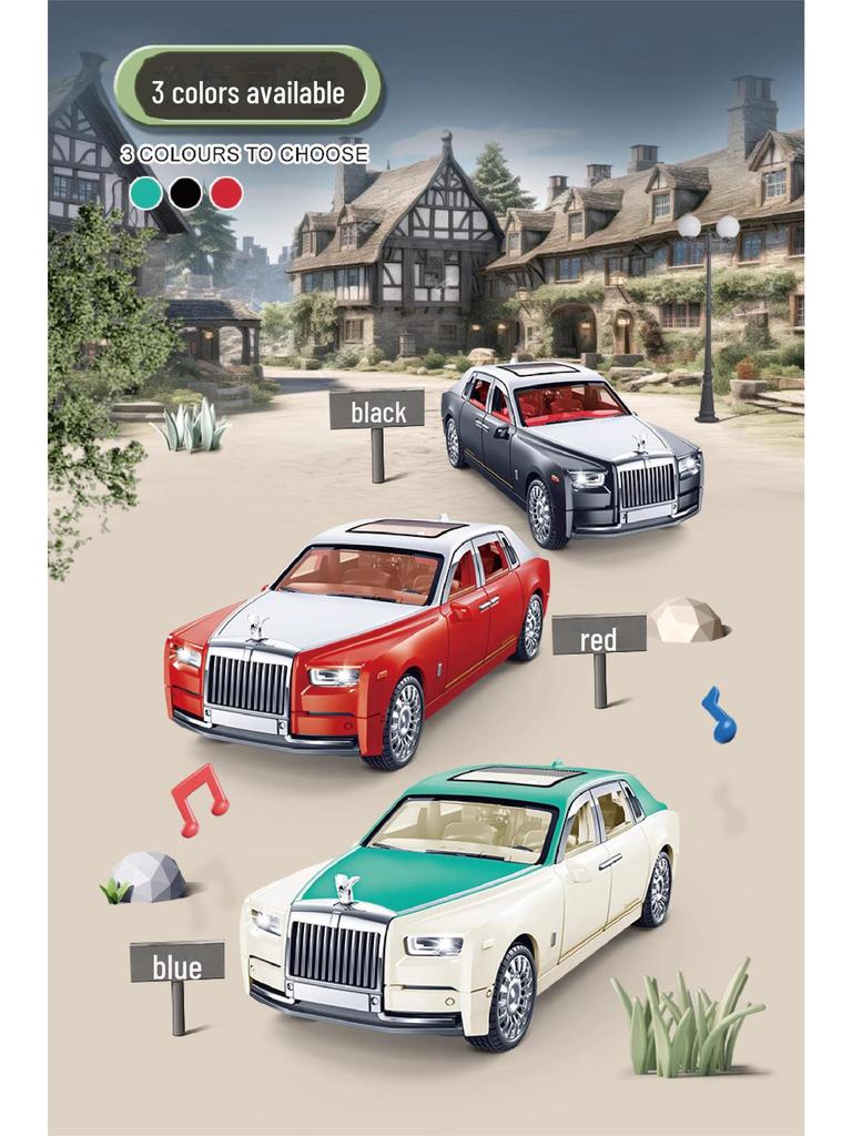 Игрушечная машинка Rolls-Royce Infirmed для детей со звуком, светом и открывающимися дверями