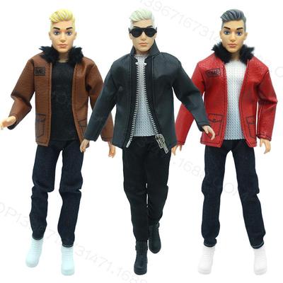 Кен Зимняя мода Меховой свитер для бойфренда куклы Барби