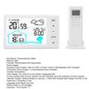 Thermohythmic Meter Wireless Weather Station with Barometer Sensor 4.4" LCD Display Indoor Outdoor Temperature Humidity Monitor