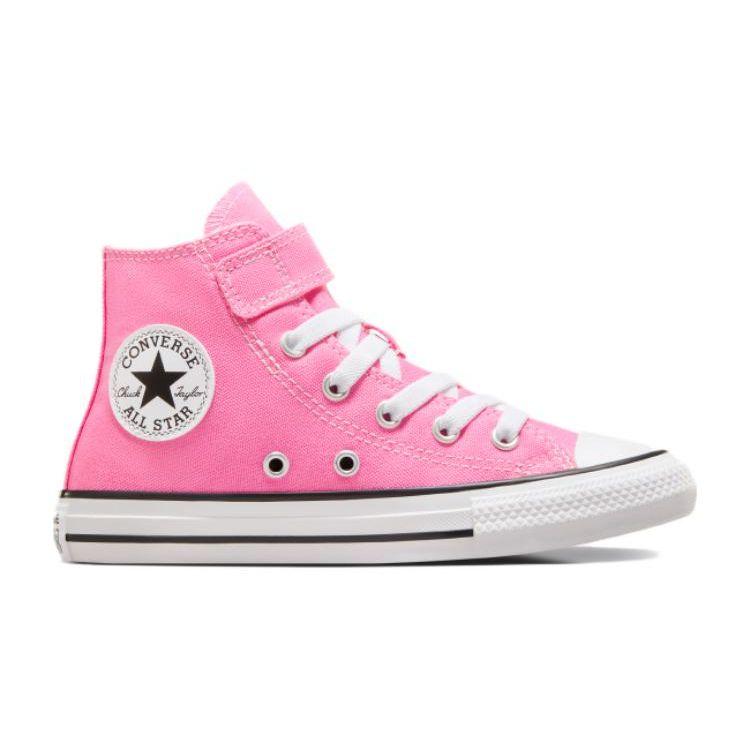 Converse Chuck Taylor All Star 1V High PS Oops Pink Kids Sneakers Black White A06791C